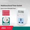 Gniazdko z timerem 20A, wtyczka EU, cyfrowy wyświetlacz, programowalne, oszczędzające energię, gniazdko z timerem elektrycznym, gniazdko z timerem elektrycznym, gniazdko z timerem