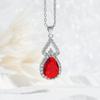 Color Treasure Multi-color Premium Full Diamond Drip Gourd Necklace