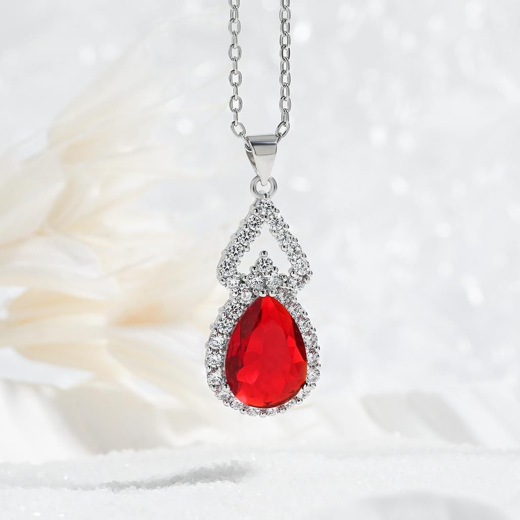 Color Treasure Multi-color Premium Full Diamond Drip Gourd Necklace