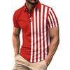 Men's Summer Leisure Breathable Short Sleeved Shirt Top