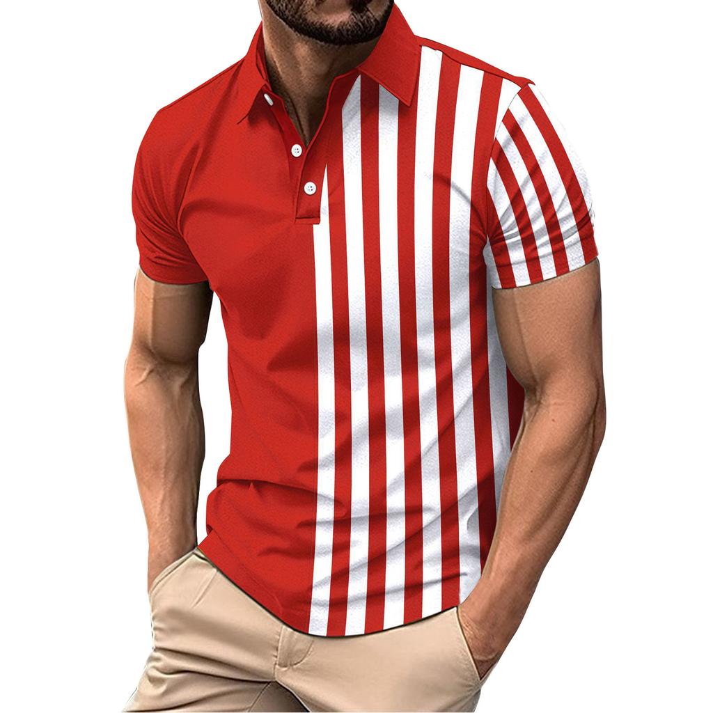 Men's Summer Leisure Breathable Short Sleeved Shirt Top