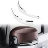 MARCHFA Side Mirrors, Door Mirror Underline Garnish for the New N-BOX Custom (JF5/JF6), Dress-Up Exterior Parts, Made of ABS Resin, Plated Silver