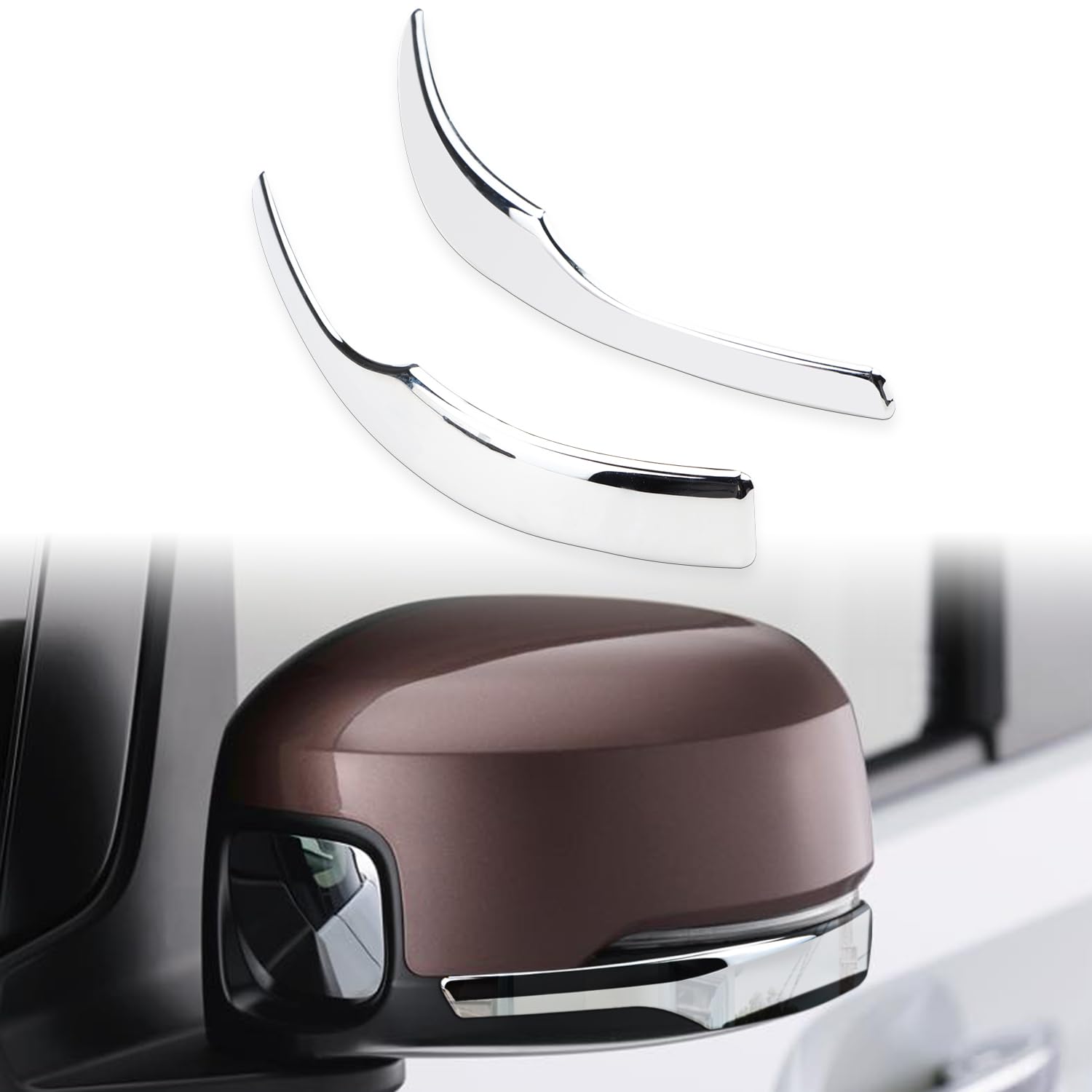 

Боковые зеркала MARCHFA, Накладка под зеркало двери для нового N-BOX Custom (JF5/JF6), Внешние детали для тюнинга, изготовлены из АБС-пластика, посеребрены