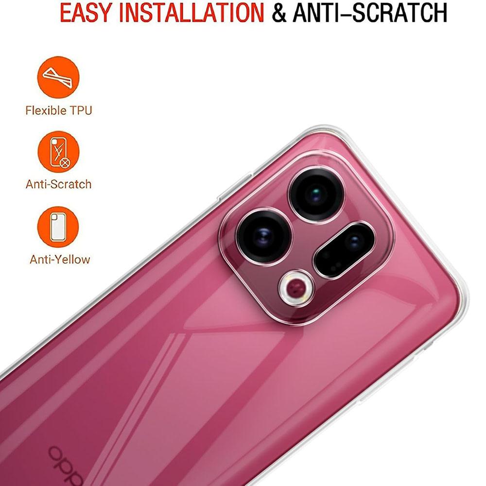 Ultra Dünne Transparente Silikon Weiche Hülle Für Oppo Find X9 X9+ X8 X8S X7 X6 X5 Pro Ultra Klare Schale Stoßfeste Rückabdeckung Coque