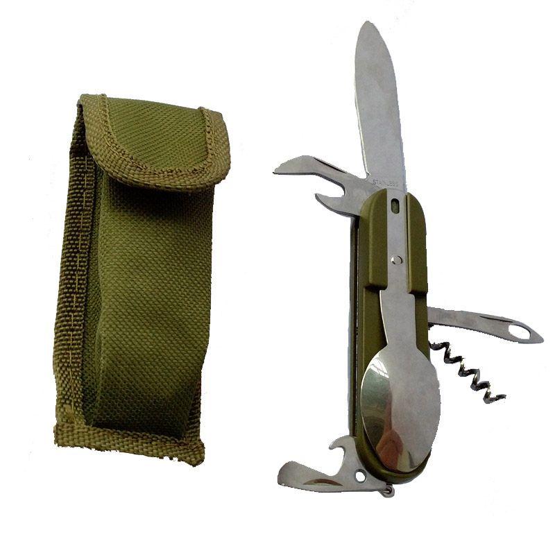 

Походный Портативный Многофункциональный Складной Столовый Прибор из Нержавеющей Стали