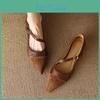 Pointed Flats Womens Mary Toe Jane Shoes For Women Elegant Dress Shoes Oblique Strap Ladies Shoes