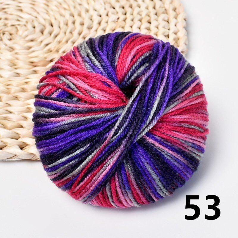 

Линия обуви Fuyi Dyed Wool Acrylic Cotton для ручного ткачества 53