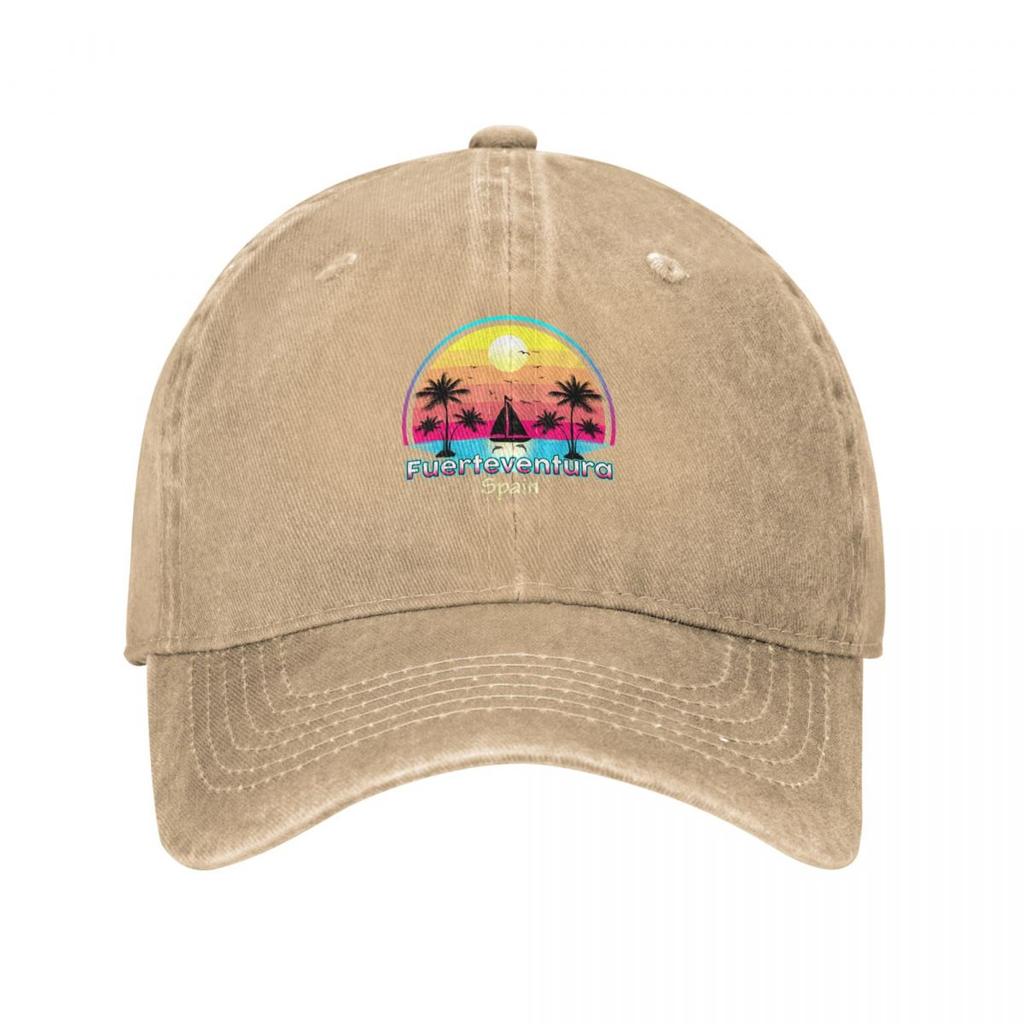 Fuerteventura Islands Spain Summer Vacations Baseball Cap Thermal Visor derby hat Vintage Luxury Unisex Hat Boy Womens