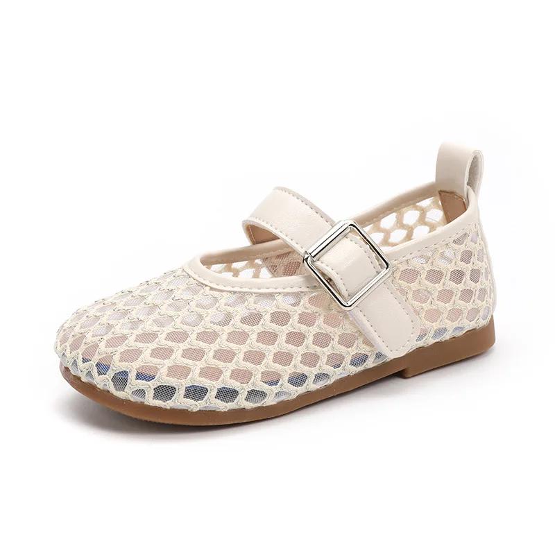 Fashion New Children's Sandals Summer Breathable Princess Shoes for Girls Simple Fashion Kids Causal Shoes Soft Soled Trend Versatile