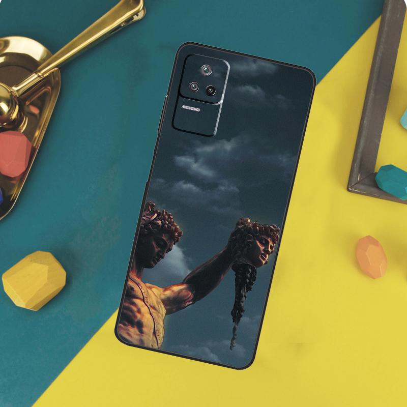 Greek Statue Wearing Hoodie Case For Xiaomi 13T 11T 12T 14T Pro 13 14 15 Ultra POCO X7 Pro X3 X5 X6 F5 F6 M6 Pro Funda
