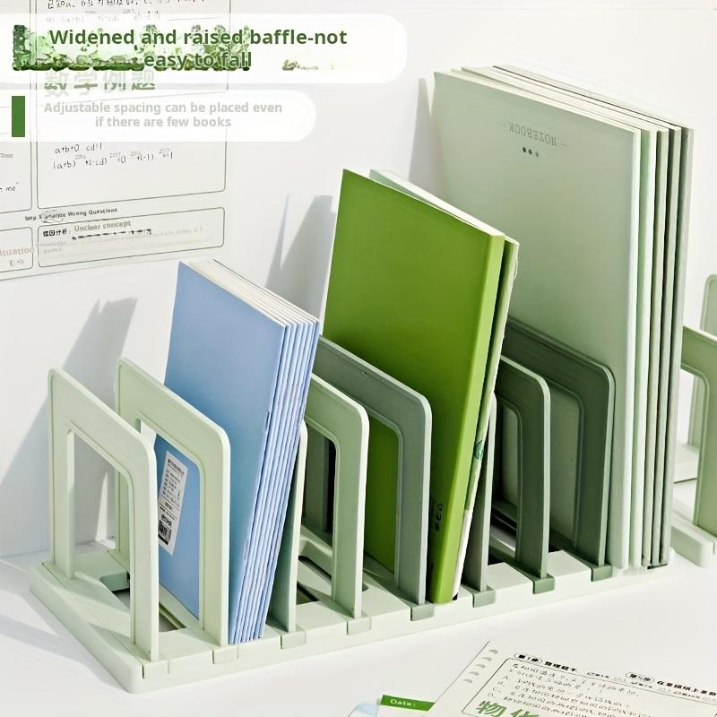 Kostenloses Upgrade: Gitter-Schreibtischständer - 8 Fächer, abnehmbarer Schreibtisch-Organizer, Farbverlauf Grün & PP-Material, Notizbücher & Bürobedarf