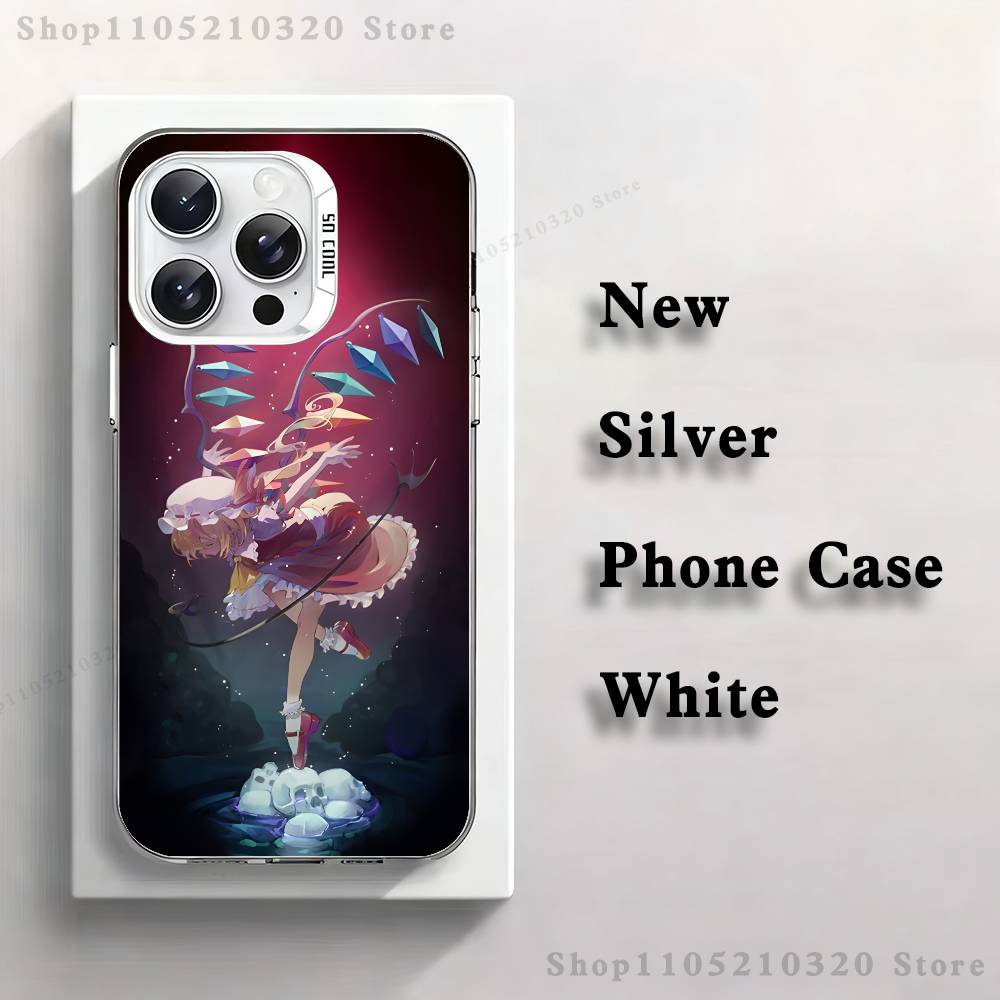 

TouHou P-Project F-Flandre Phone Case For iPhone 17,16,15,14,13,12,X,8,Pro,Max,Plus,E,SE4,Air,Mini White IMD Matte iPhone13mini