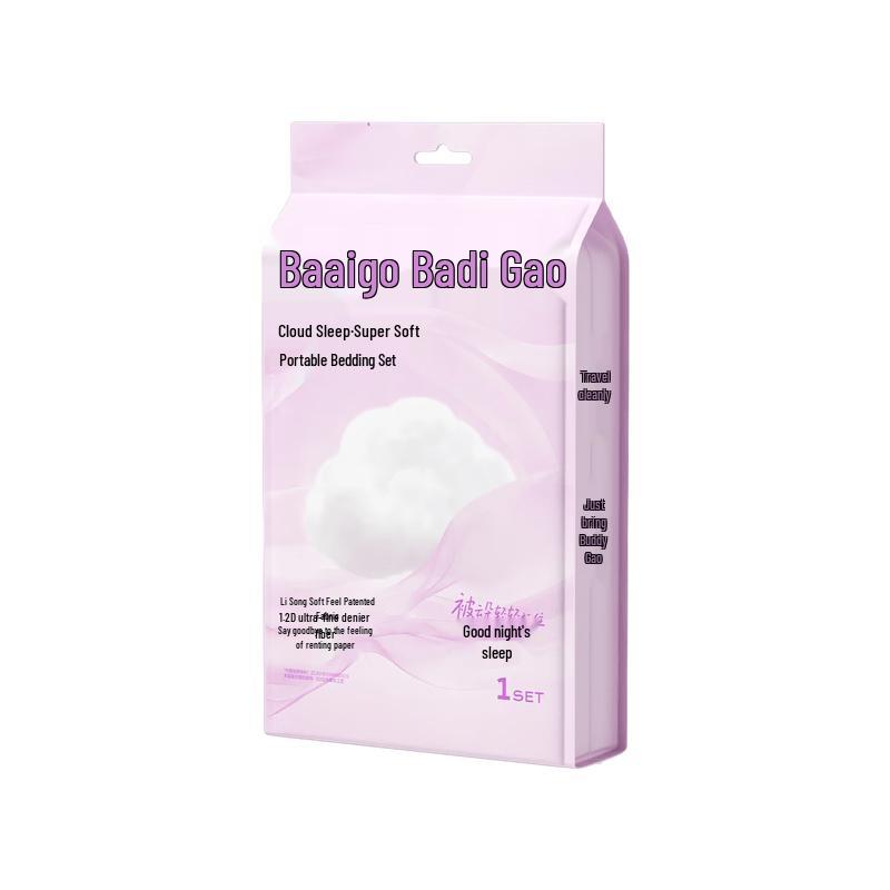 Badigao Disposable Travel Bed Linen Set Single чисто-белый