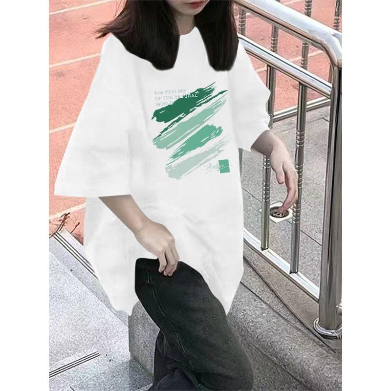 2026 New Style Loose-Fitting Slimming Ins Half-Sleeve Top 150kg Summer Women's Plus-Size Niche Fat Mmt Short-Sleeve T-Shirt
