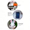 Solar Garden Outdoor Bunnies Statue with LED Light Bunnies Figurines Decors for Patios,Yard Lawn Ornament Gardening Gift