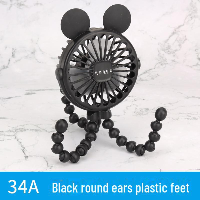 Versatile Portable Mini Fan: Hangable, Standable, or Wrappable - Ideal for Dorms and Outdoor Use