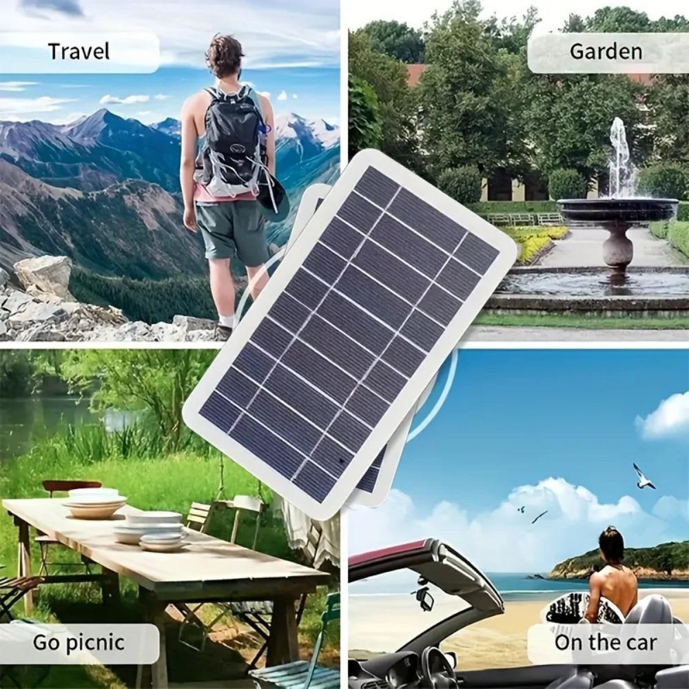 Upgrade Nový přenosný solární panel pro rychlé nabíjení telefonu, Venkovní mini solární nabíječka, Venkovní přenosný solární panel