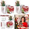 Red Christmas Tree Paper Money Box For Festive Party Celebration Decoration And
