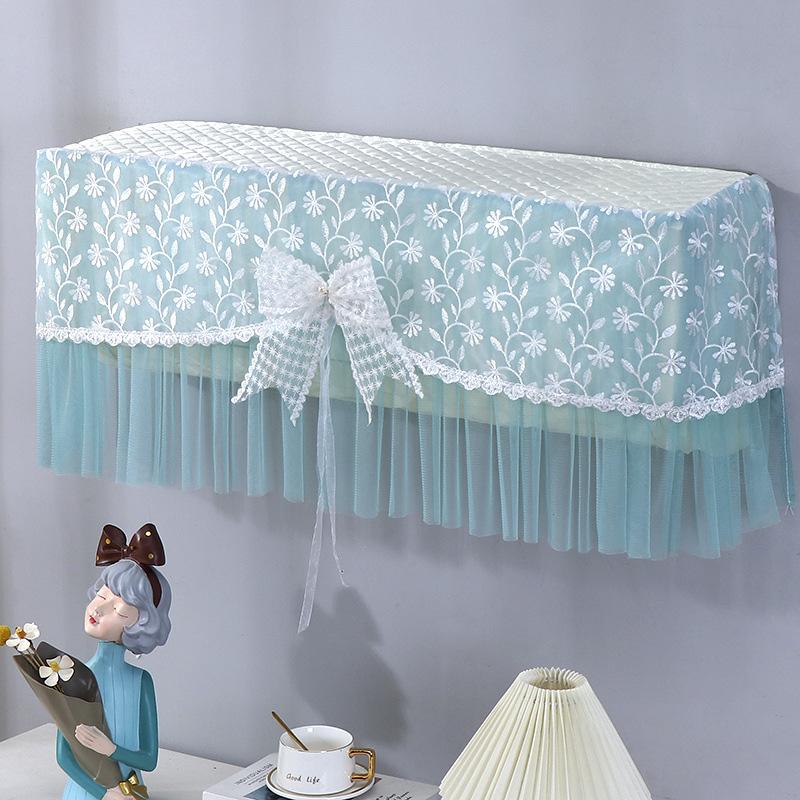 1pc Conditioner Cover Prevent Direct Blowing Bow-Tie Windshield Curtain Hanging Air Dust-proof