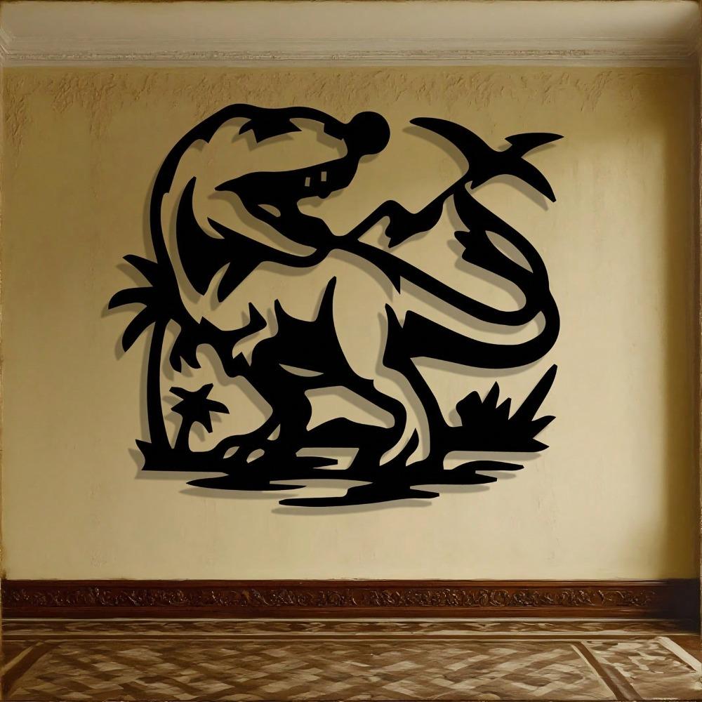 Metal Dragon Wall Art Sculpture Iron Statue Home Decor Living Room Game Room