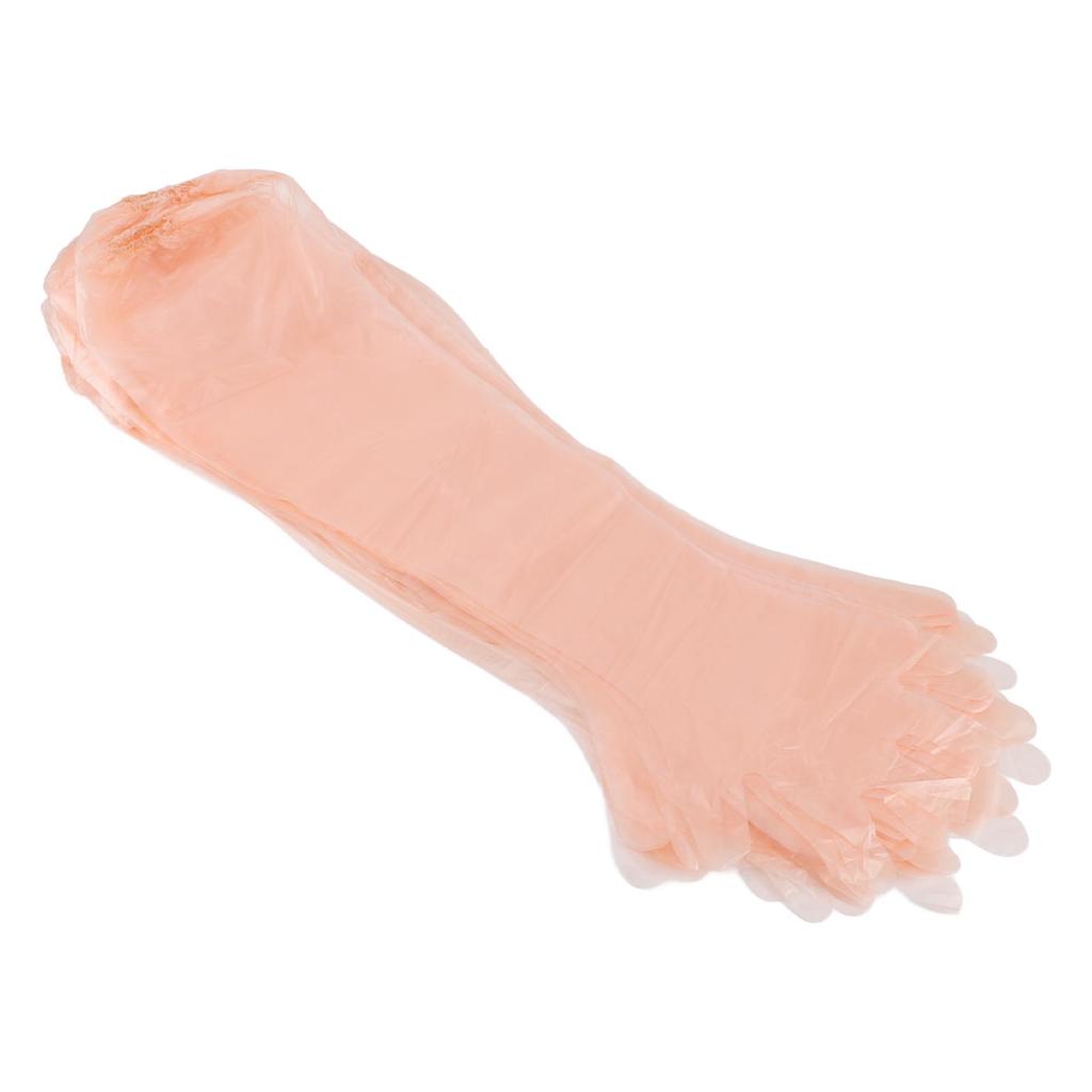 50PCS Einweghandschuhe für Tiere, 90cm, Einweghandschuhe für künstliche Befruchtung mit Gummiband