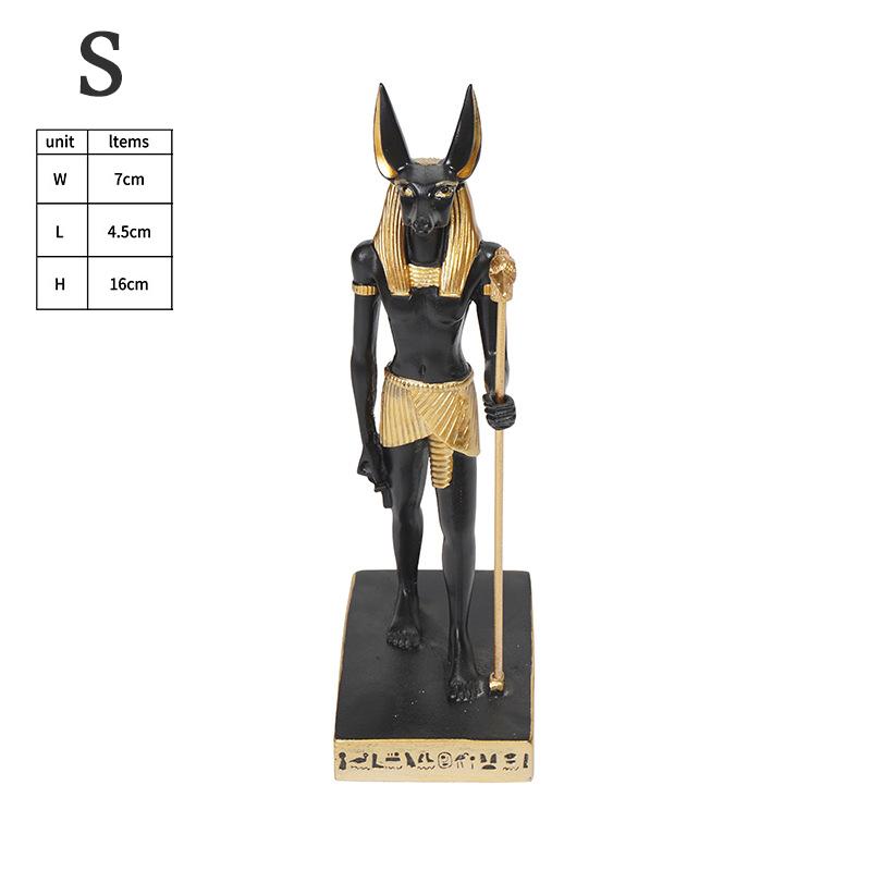 

Анубис Смола Искусство и Ремесла Шакал Орнамент Собака Фараон Пирамида Скульптура Египет Сувенир для Путешествий Домашнее Украшение Подарок