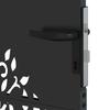 Garden Gate Black 110 X 105 Cm Powder Coated Steel