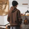 360g Herren Lockerer Schwerer Farbblock-Hoodie - Retro Frühling/Herbst Gestickte Lässige Jacke