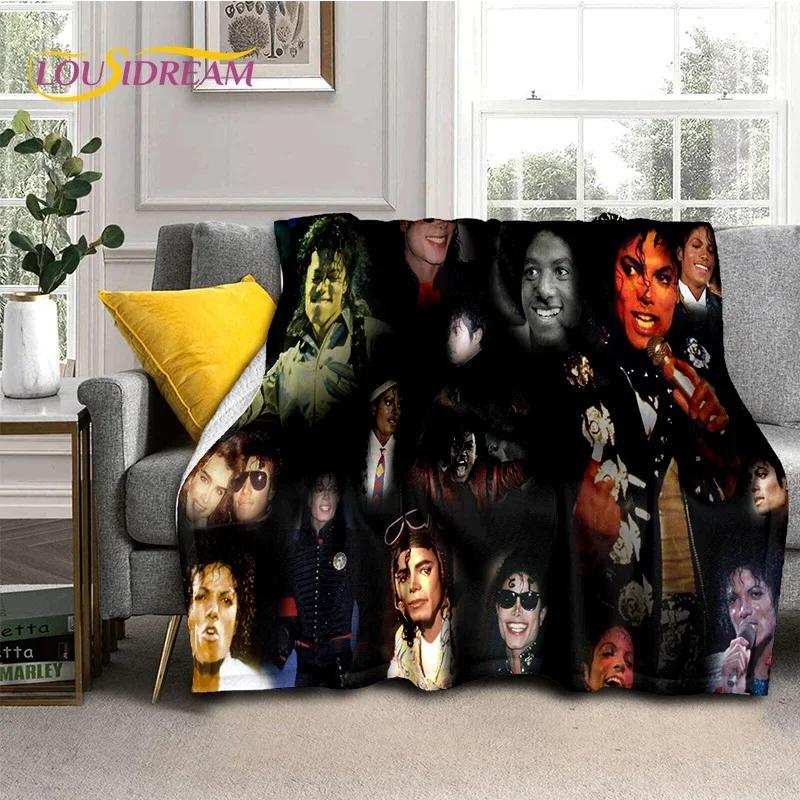 MJ King of Pop Michael Jackson Soft Flannel Blanket for Beds Bedroom Sofa Picnic,Throw Blanket for Cover Outdoors Leisure Gift