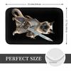 Catana Cats Retro Samurai Yakuza Holder Non-slip Doormat Floor Mat Absorbent Mat Carpet Rug for Kitchen Entrance Home Balcony