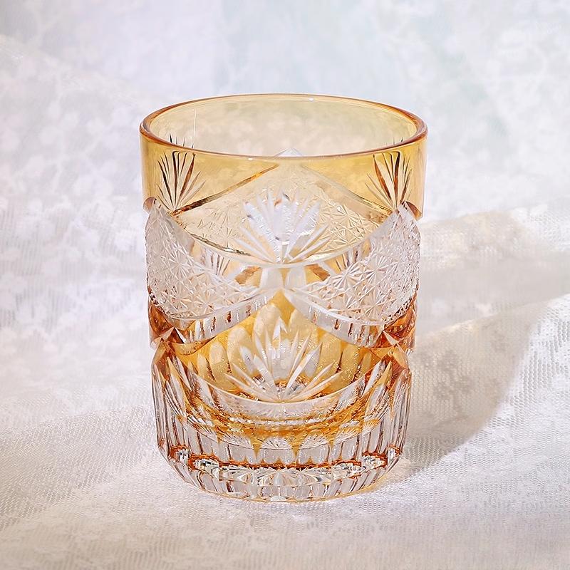 

Edo Kiriko Hand-Carved Crystal Whiskey Glass