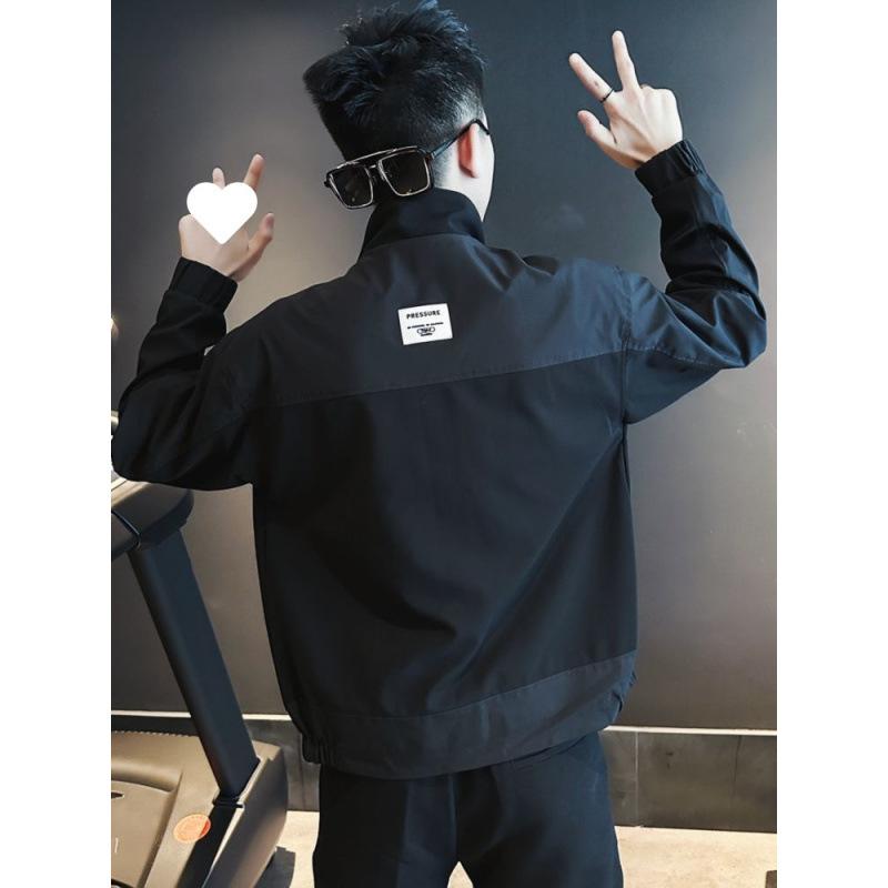 Spring and Autumn Clothes and Jackets Men's Casual Stand Collar Versatile Gowns New Men's Tops Handsome Jackets