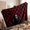 Warm Flannel BlanketScream Ghostface Soft Cozy Throw Blanket for Bedroom Couch