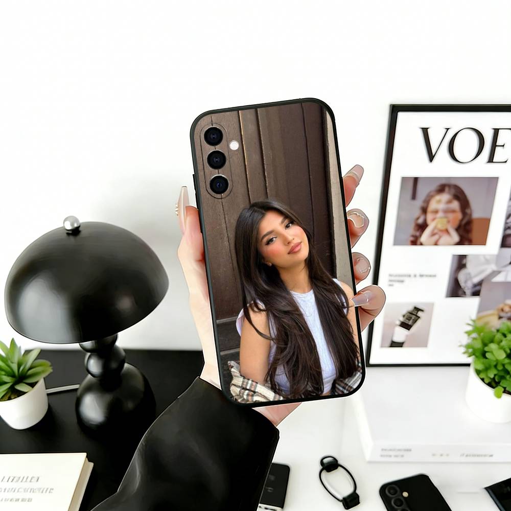 

R-R-Haji Phone Case For Samsung Galaxy A73,A72,A71,A70,A53,A52,A51,Soft Silicone Black Cover Samsung a30 a20