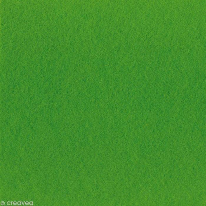 Feutrine épaisse - Artemio - 30 x 30 cm - 2 mm - 32 couleurs - Vert gazon