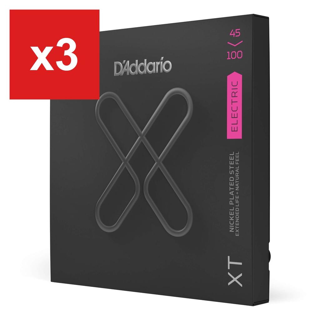 D'Addario XTB45100 XT Coated Bass Guitar Strings, Long Scale, .045-.100