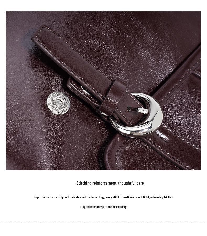 2025 Echtes Leder Vielseitige Damenmode Rucksack Handtasche