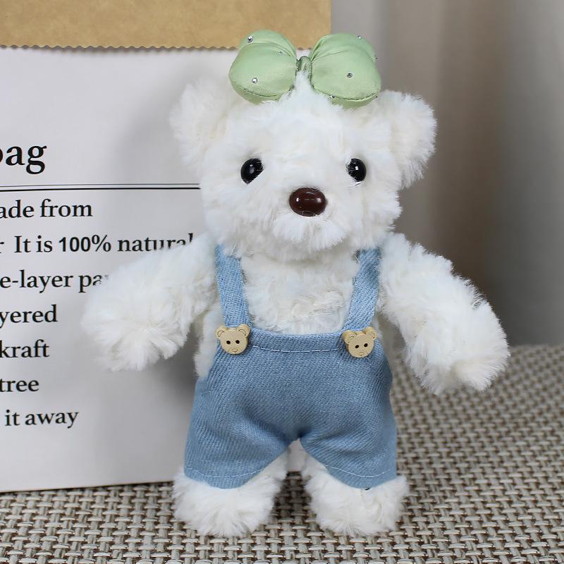 Denim Overalls & Pants for Doll, Bear & Rabbit - Cotton Replacement Clothes & Accessories Set