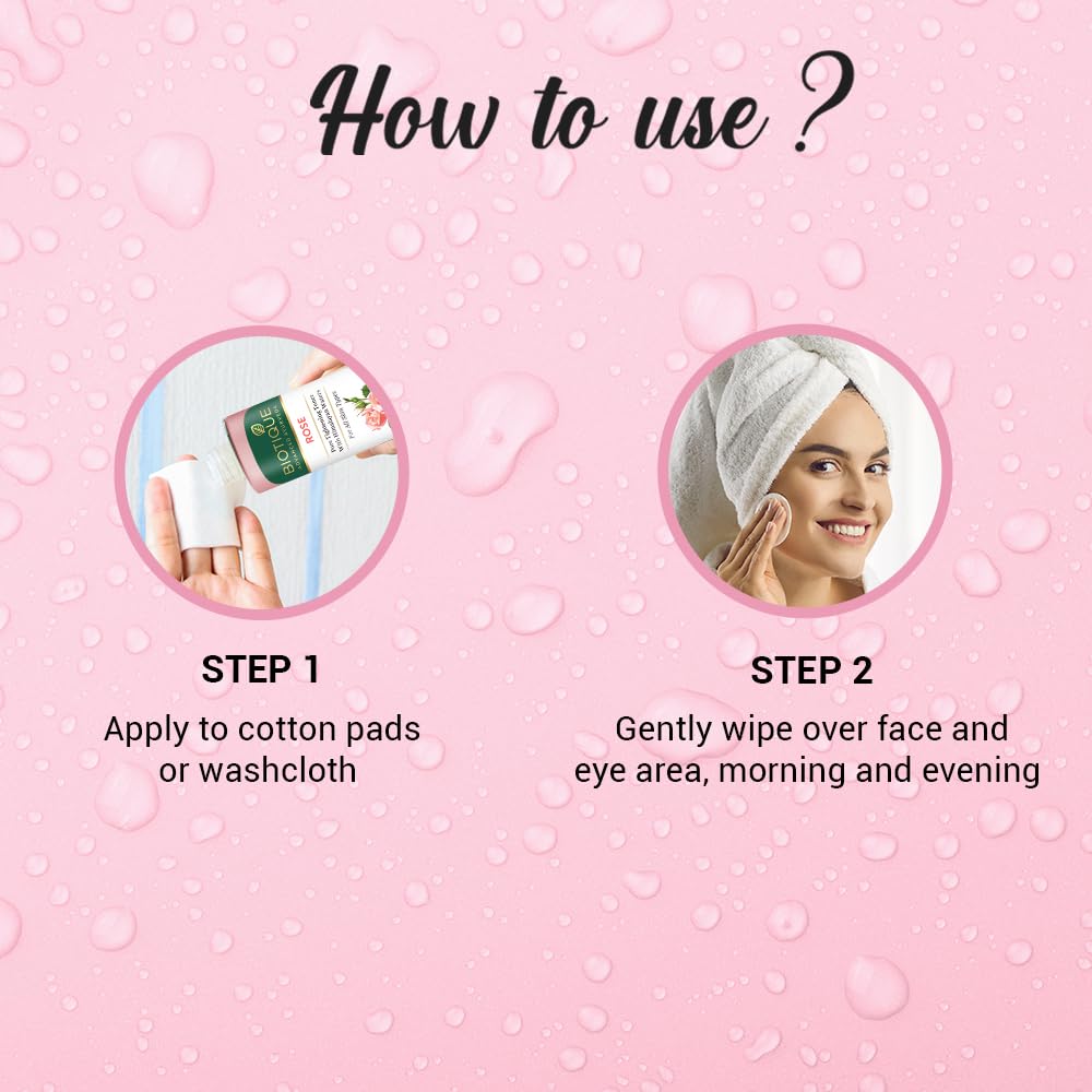 Biotique Bio Rose Pore Tightening Toner 120ml With Himalayan Water For Hydration Glowing Skin All Skin Types