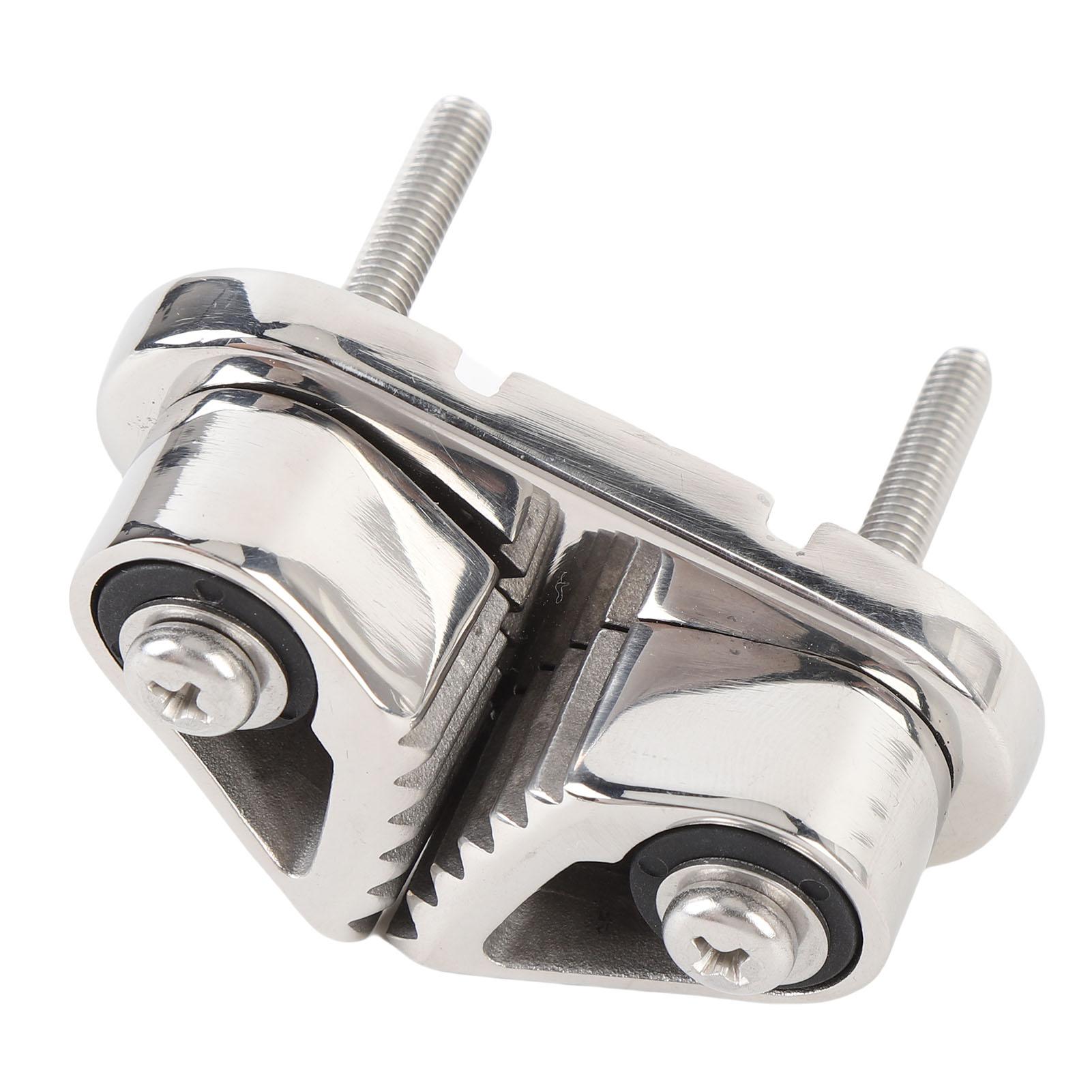 

Stainless Steel Rope Clamp Cam Cleat Progressive Cam Tooth Boat Rope Cleat for Sailboat Kayak Canoe Dinghy