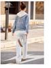 Women's Hooded Loose Denim Jacket - Spring 2025 Fashion (HJ2509)
