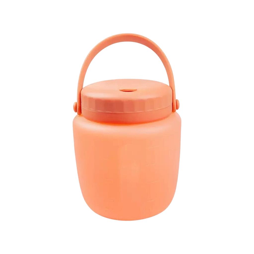 1000ML Portable Outdoor -Keeping Silicone Sealed Kettle Silicone Ffresh-Keeping Bag -Keeping Ice Food Storage Box