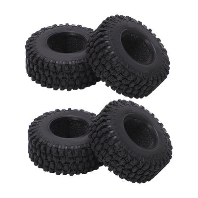 4PCS RC Wheel Tire Rubber Tyre 51mm Diameter for Axial SCX24 1/24 Remote Control Cars