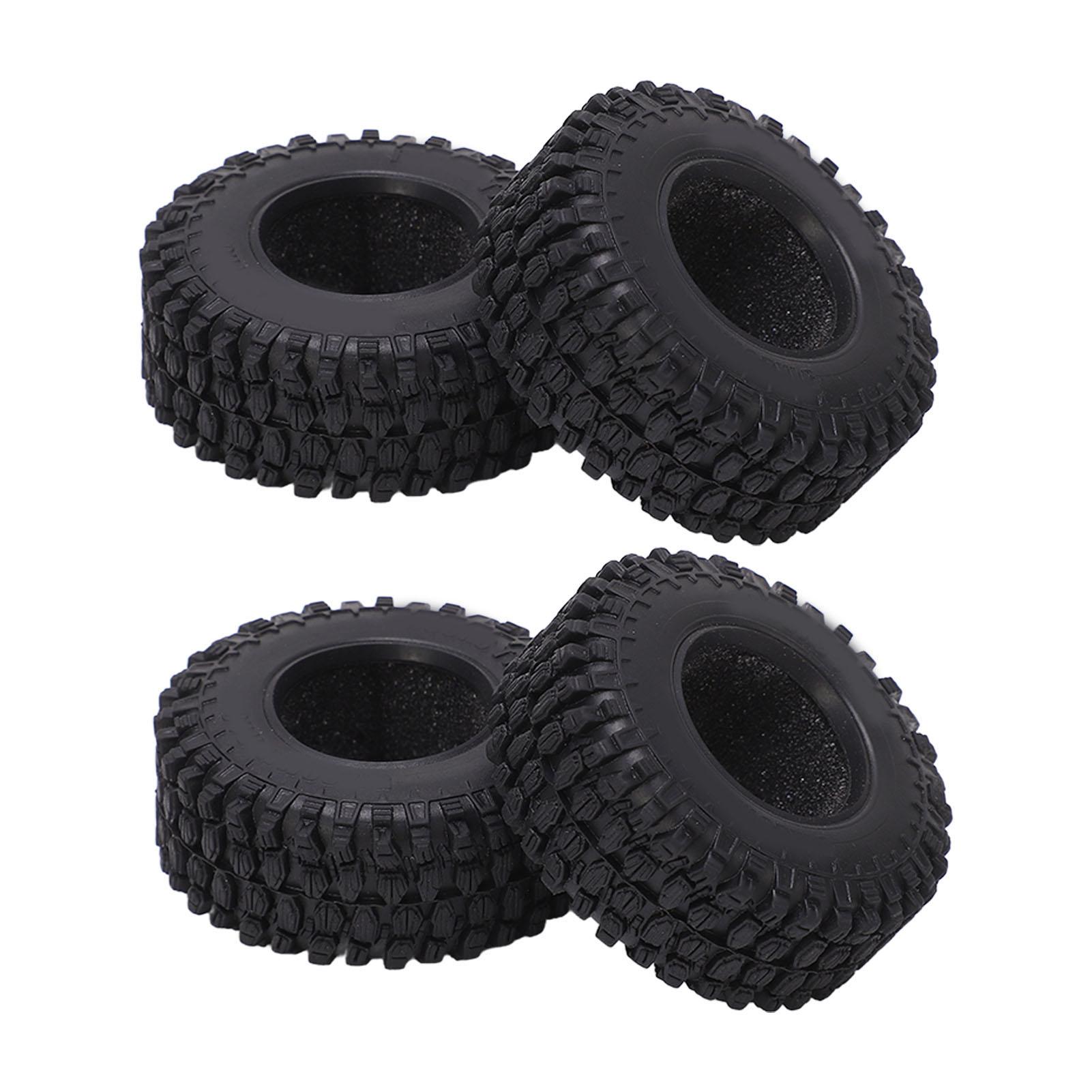 

4PCS RC Wheel Tire Rubber Tyre 51mm Diameter for Axial SCX24 1/24 Remote Control Cars