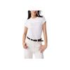 Levis Casual Comfortable Simple Logo Print Round Neck Short Sleeve T-Shirt Women T-Shirts White 002YQ-0000
