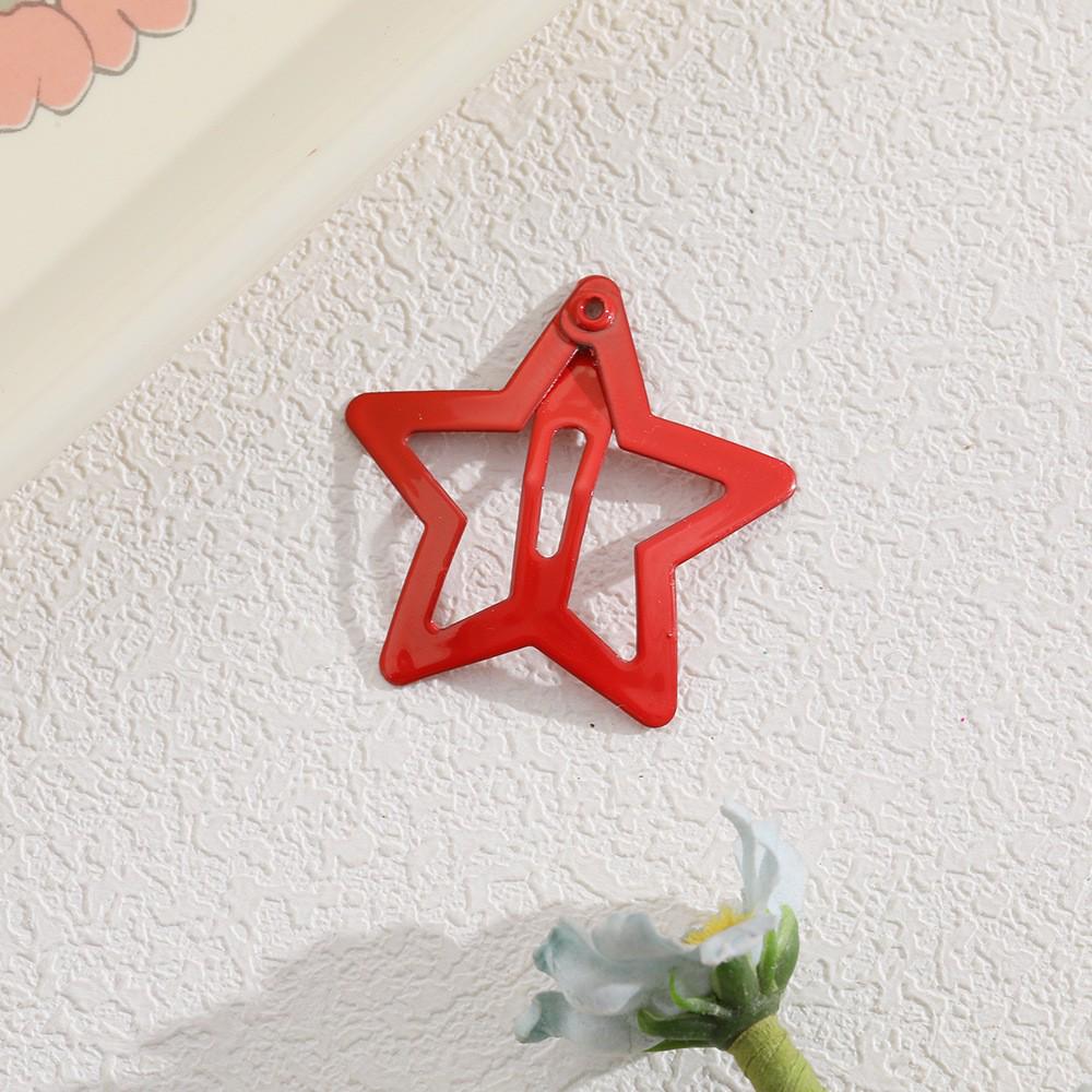 Children's Candy Color Star Hair Clips - Small Size BB Bangs Accessories