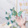 Hollow Butterfly Wall Sticker Hollow Butterfly Metallic Feel Home Decoration 3d Stereo Decorations Party Butterfly Decoration