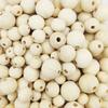100pcs Wooden Beads for Crafts Unfinished Natural Wood Bead for Garland Macrame Jewelry Making DIY Farmhouse Decor