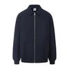 Mens Zip-Up Collared Sweatshirt Heavyweight 430G Fleece Warm Retro Casual Top