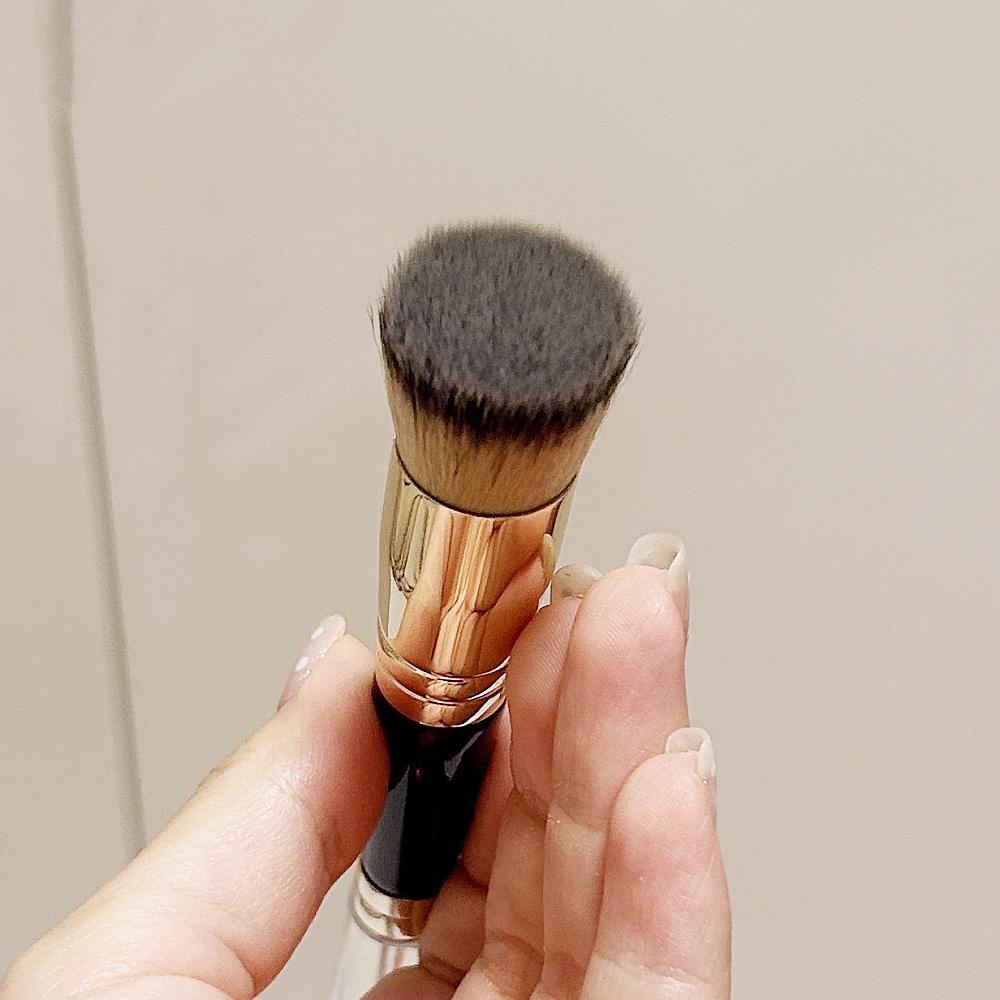 Štětec na pleť Hollywood Oboustranný štětec na obličej na make-up, na podkladovou bázi, korektor, konturování, blendování, kosmetický nástroj